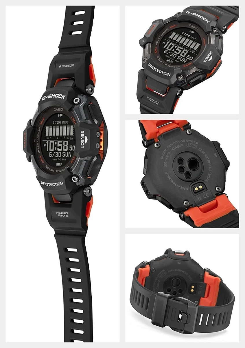 Casio G-SHOCK GBD-H2000-1AJR G-SQUAD Sport Bluetooth GPS Digital Men Watch