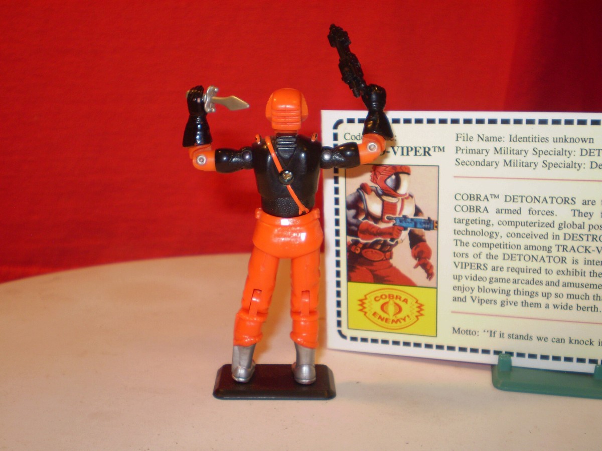 GI Joe ★ Cobra Nitro-Viper 1993 1993 GI JOE COBRA DETONATOR DRIVER NITRO-VIPER 100%+ RARE
