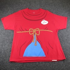 Disney Fantasía Bata Camiseta Roja Mickey Mouse Talla XL Disney Resorts Hanes