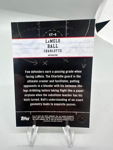2024-25 Topps Chrome Basketball Lamelo Ball Refractor Show & Tell #ST-8 - Picture 2 of 2