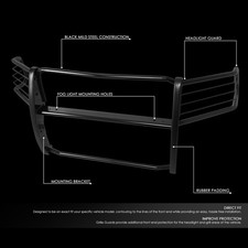 For 10-18 Dodge Ram 2500 3500 Black Bumper Grill Protector Grille Brush Guard For 10-18 Dodge Ram 2500 3500 Black Bumper Grill Protector Grille Brush Guard