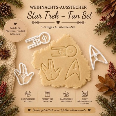 Star Trek Keksausstecher Set   Ausstechformen für Trekkies | Geschenk