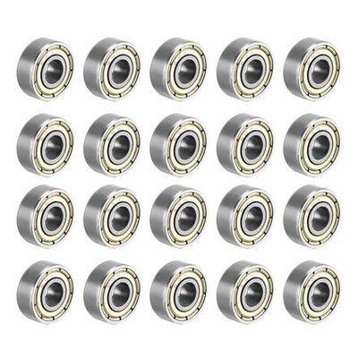 4x11x4mm 694ZZ Double Shield Carbon Steel Ball Bearings Pack of 20