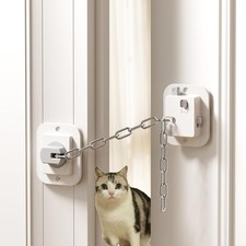 Cat Door Latch  Stopper-Adjustable Strap 2-Pack Door Holder  Prop to Keep Door