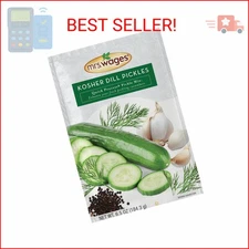 Mrs. Wages Kosher Dill Pickles Quick Process Mix, Quick and Easy, Simple-To-Use,
