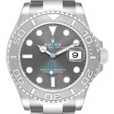 Rolex Yachtmaster 40 Steel Platinum Bezel Mens Watch 126622