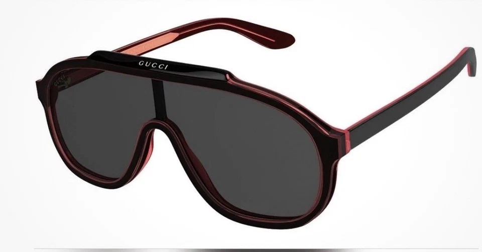 Mens GUCCI 75MM Shield Sunglasses