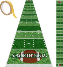 Football Floor Runner,118" Long Football Field Aisle Runner,Touchdown Football R