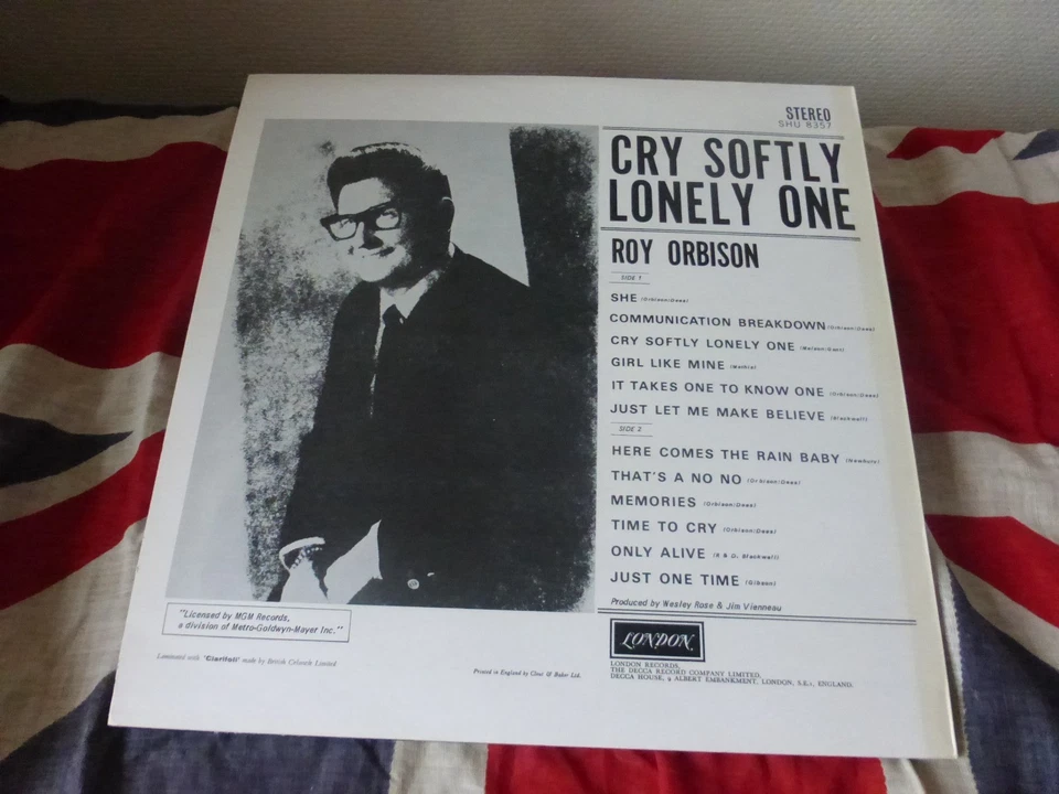 ROY ORBISON CRY SOFTLY LONELY ONE LONDON 1967 UK 1ST PRESS STUNNING NM - Image 4 of 4