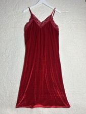 Red Velvet Slip Dress Lace Romantic Vampire Spaghetti Strap Whimsygoth Witchy 12