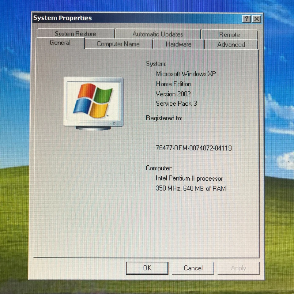 HP Vectra VE PC for Retro Gaming Pentium II 350MHz 640MB RAM (Windows XP) - Image 4 of 4