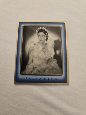 Paula Denk #14 1930s Movie Film Star Orienta Stern Cigarette Card German 