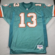 Vintage Miami Dolphins Jersey Mens 48 Authentic Pro Line Wilson 13 Dan Marino