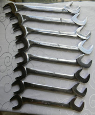 Snap-on 8pc Sae Four-way Angle Head Open-end Wrench Set 1-116-1-12 Vs24-vs48b Snap-on 8pc Sae Four-way Angle Head Open-end Wrench Set 1-116-1-12 Vs24-vs48b