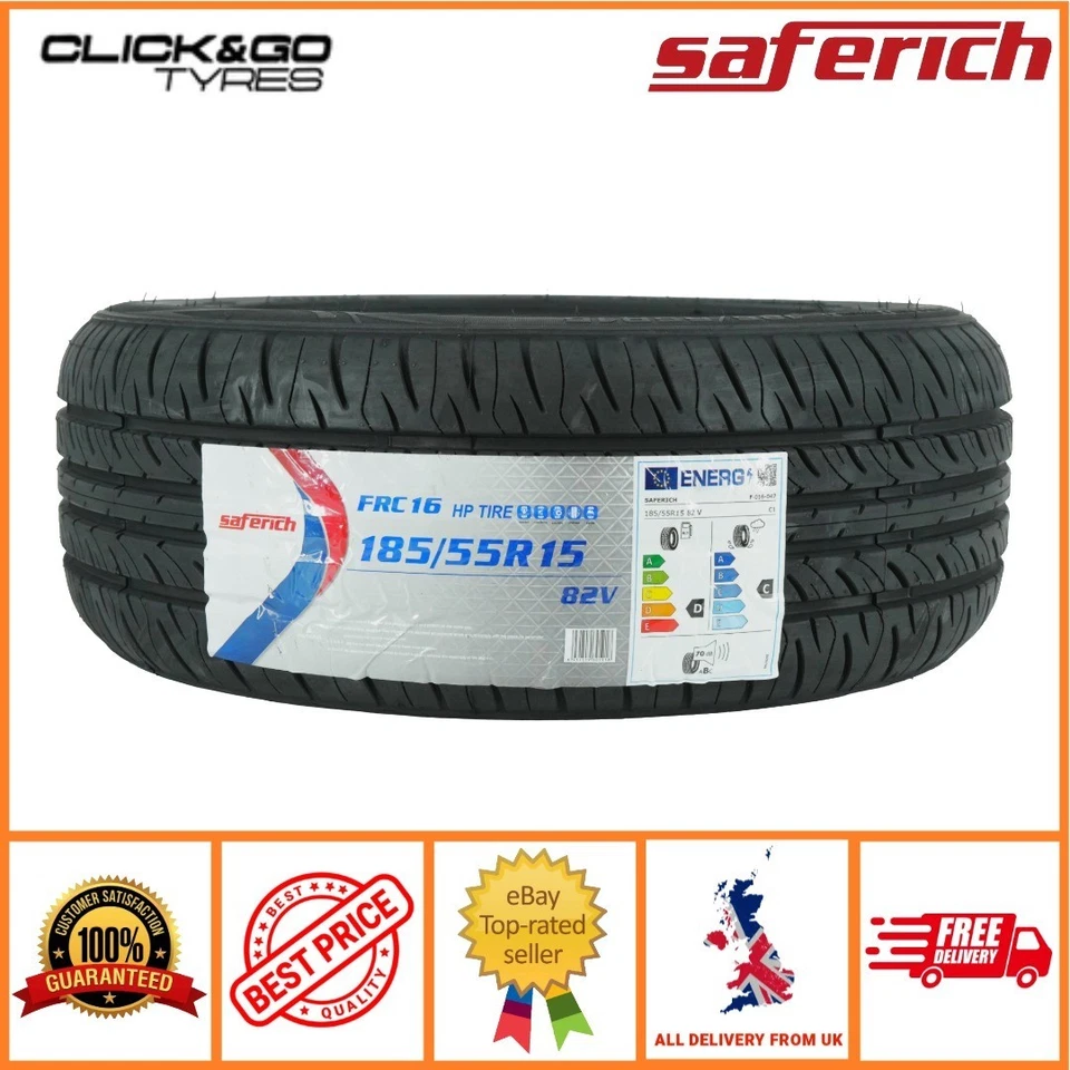 4 X 185/55R15 SAFERICH FRC16 82V-M+S TYRES- 185 55 15 - Image 4 of 4