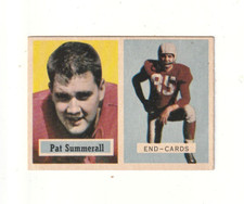 1957 Topps Football Pat Summerall #14