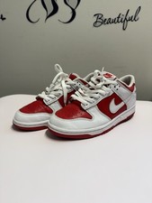 Nike Dunk Low Red White GS CW1590-600 Youth S...