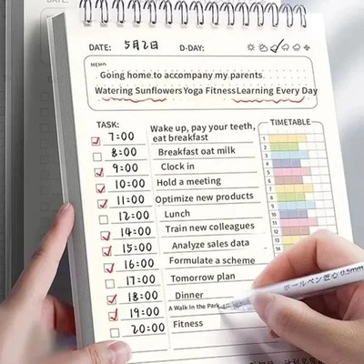 A5 Spiralplaner Tagebuch Notizbuch Weekly Diary Large Notepad
