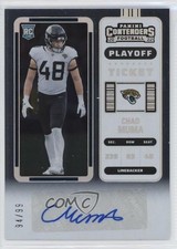 2022 Panini Contenders Rookie Playoff Ticket 94/99 Chad Muma #181 Auto 0j5z