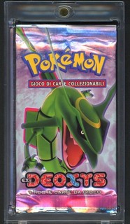 Pokemon Card SEALED Ex Deoxys Italian Booster Pack Rayqauza Artwork Unweighed