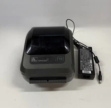 Zebra GK420d Thermal Label Printer LAN Ethernet Network USB W Power Supply