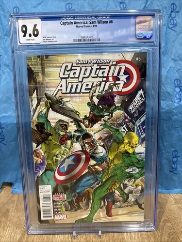 Sam wilson captain america 6 Cgc 9.6 first Joaquin Torres costume  falcon Graded