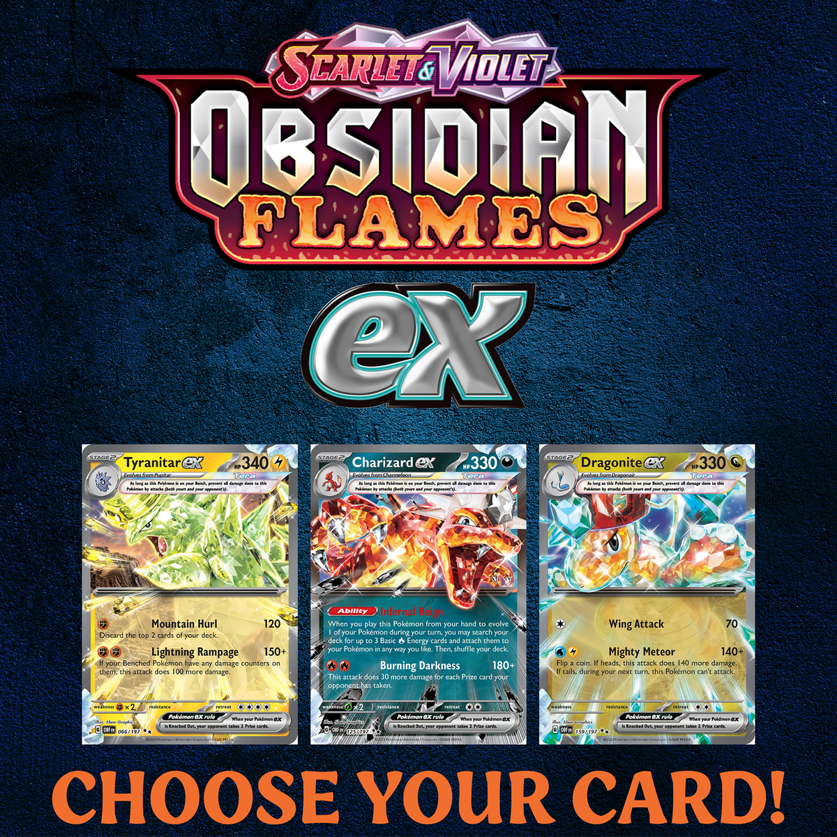 Pokmon ex Double Rare - Choose Your Card - SV03: Obsidian Flames