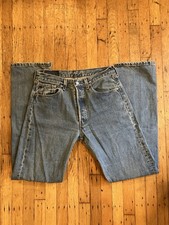 Vintage Levi's 501 Men's Blue Jeans Button Fly Straight Leg Medium Wash USA made
