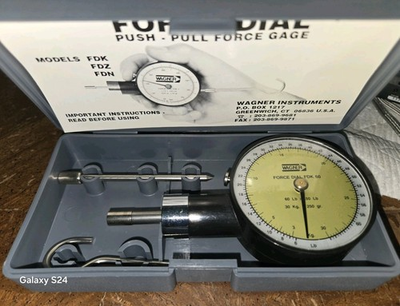 #ad Wagner Force Dial FDK 60 Precision Gauge 60lb x .50lb Original Case ATTACHMENTS $49.99