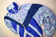Vintage Training Jacke Windbreaker Sport Shell Jacket Jumper Track Top Nylon M-L