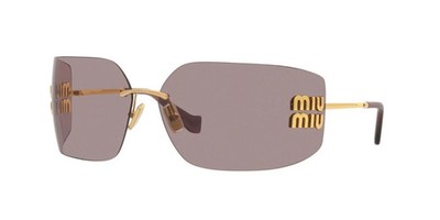 Miu Miu SMU 54YS Gold/Light Purple Brown (5AK0/6I) Sunglasses