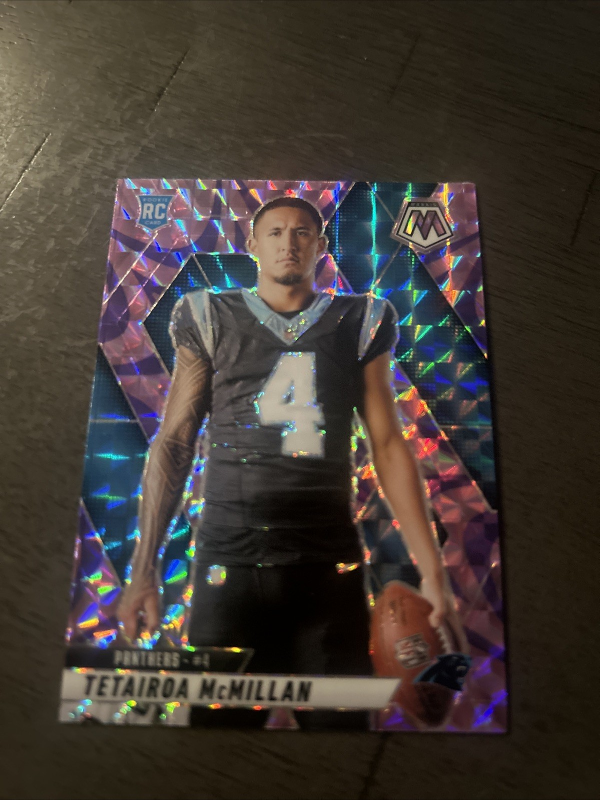 2025 Mosaic Tetairoa McMillan Variations Reactive Purple Prizm RC #274 Panthers