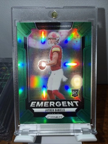 2024 Panini Prizm - Emergent Jayden Daniels #2 Green Prizm (RC)