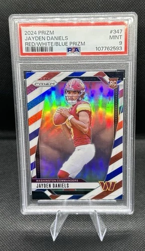 2024 Prizm Jayden Daniels Red White & Blue Prizm Variation