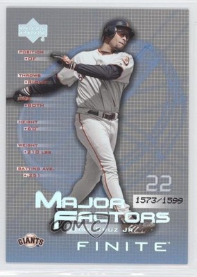 2003 Upper Deck Finite Major Factors 1573/1599 Jose Cruz Jr #126 0b5
