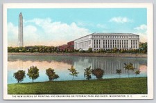 Washington DC Bureau of Engraving & Printing Potomac Park Vintage Postcard