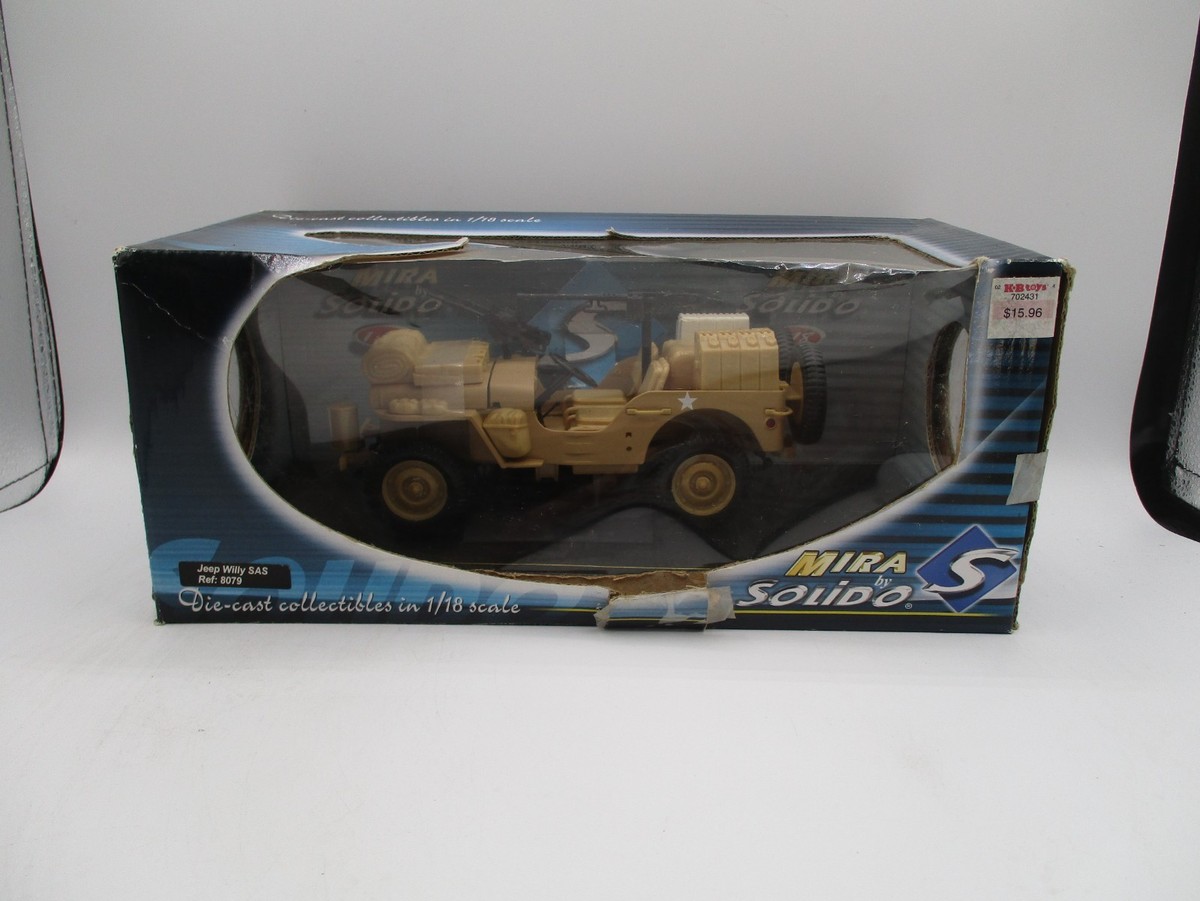 1/18 SCALE MIRA BY SOLIDO JEEP WILLYS SAS #1 #8079 | eBay