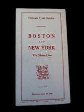 New York New Haven Hartford rairoad 6/28/1942  times tables