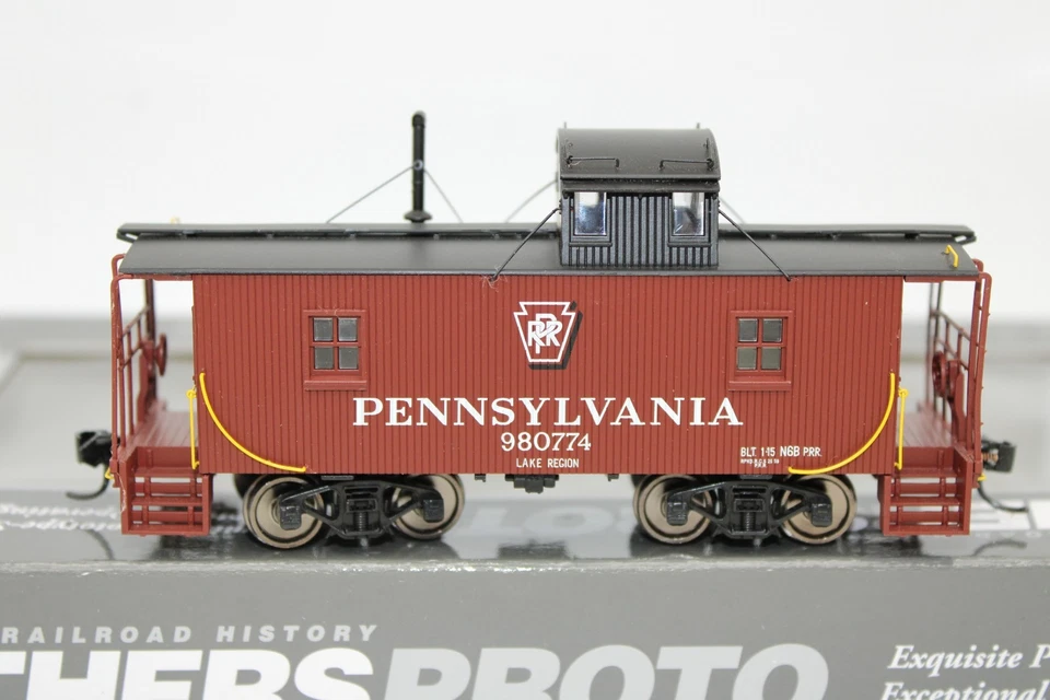 Walthers Proto HO Scale PRR Pennsylvania N6B Cabin Caboose Car #980774 - Image 2 of 4
