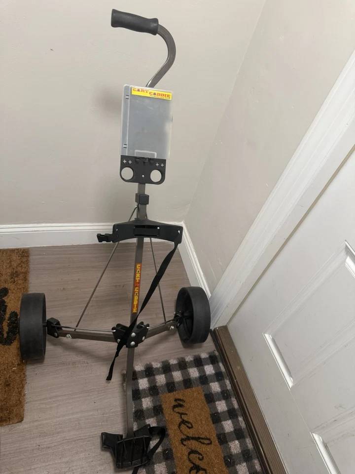 Hornet Cart Caddie Push Pull Two Wheel Folding Golf Bag Cart Caddy - Image 2 of 4