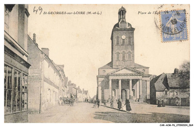 CAR-ACMP6-0482-49 - st-Georges-Sur-Loire - Platz die Kirche