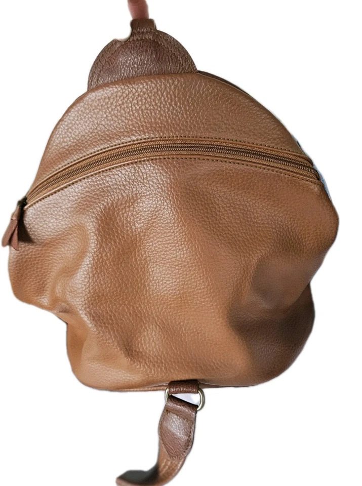 Bolso Esprit Cuero Marrón Vintage Preppy Correa Ajustable Clásico Foto 4 de 4