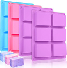 Seifenformen Silikon, 4 Stück Silikonform, Handgemachte Seifen-Silikonform Für D