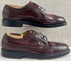 VTG 93605 Florsheim Imperial Kenmoor Shell Cordovan V-Cleat Longwings US 9E NOS — photo 3
