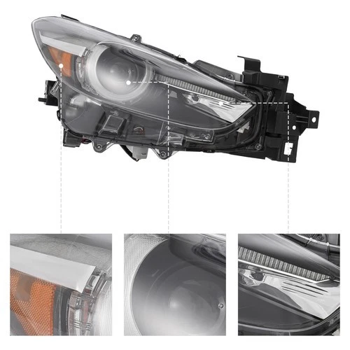 For 2017 2018 Mazda 3 LED Headlight Assembly (Black) Headlamp(s) Left/Right  Foto 4 de 4