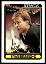 1990-91 O-Pee-Chee Brian Benning Los Angeles Kings #365