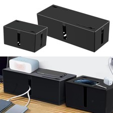 Power Strip Box, Hide Wires & Power Strip Desk Cable Management solution Cord