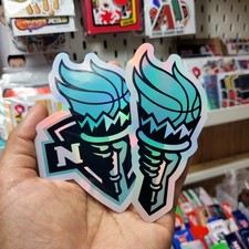 * FREE SHIPPING *  WNBA NEW YORK LIBERTY set of 2 Large Holographic stickers