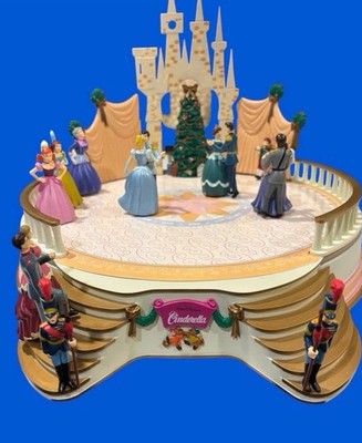 Vintage CHRISTMAS DISNEY CINDERELLA'S BALL Dancing Princess With 25 Carol Songs