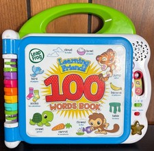 LeapFrog Learning Friends 100 Words Book Educational Bilingual English Spanish